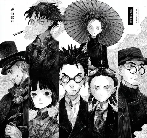 奇幻悬疑封面：月光下神秘森林与发光的符文